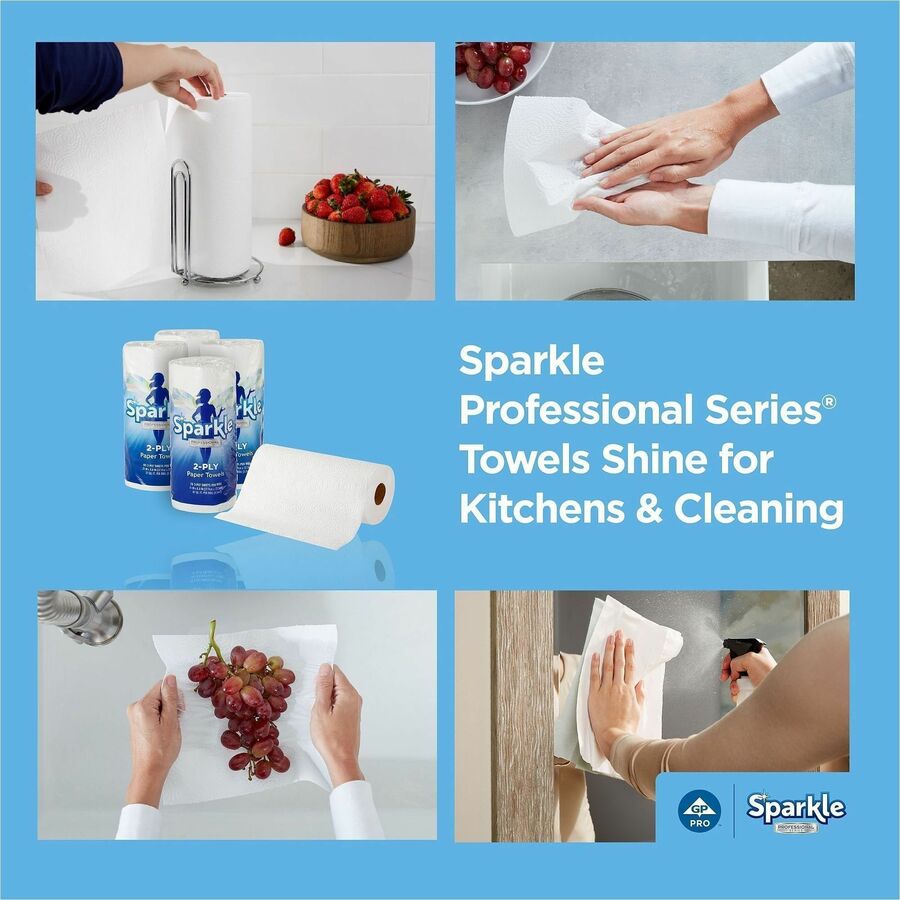 Sparkle Professional Series Paper Towel Roll by GP Pro, 2 Ply, 8.80" x 11", 70 Sheets/Roll, White, Paper, 1 Roll (GPC2717201)