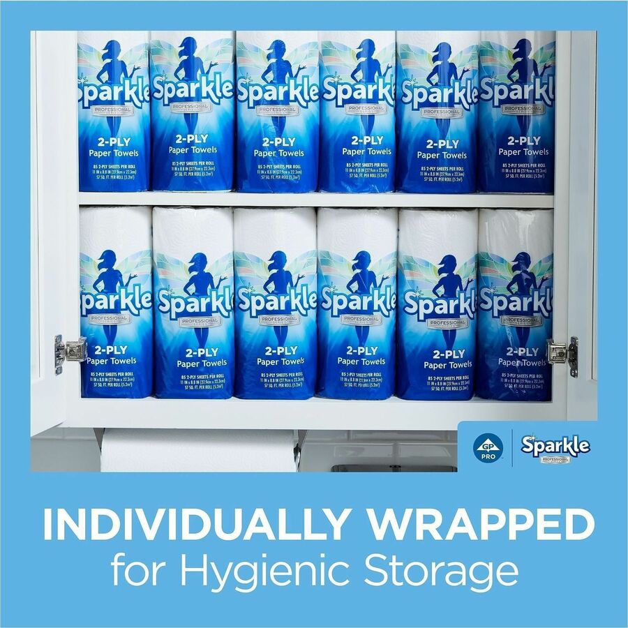 Sparkle Professional Series Paper Towel Roll by GP Pro, 2 Ply, 8.80" x 11", 70 Sheets/Roll, White, Paper, 1 Roll (GPC2717201)