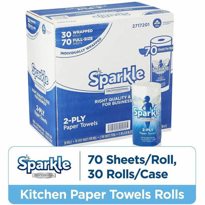 Sparkle Professional Series Paper Towel Roll by GP Pro, 2 Ply, 8.80" x 11", 70 Sheets/Roll, White, Paper, 1 Roll (GPC2717201)