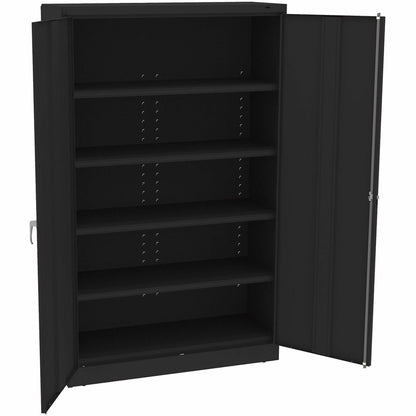 Tennsco Black Jumbo Storage Cabinet, 48" x 18" x 78", 5 x Shelf(ves), 2 x Standard Door(s) (TNNJ1878SUBK)