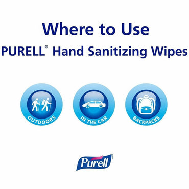 PURELL Alcohol Hand Sanitizing Wipes, 6" x 7", 175/Tub, (GOJ903106EA)