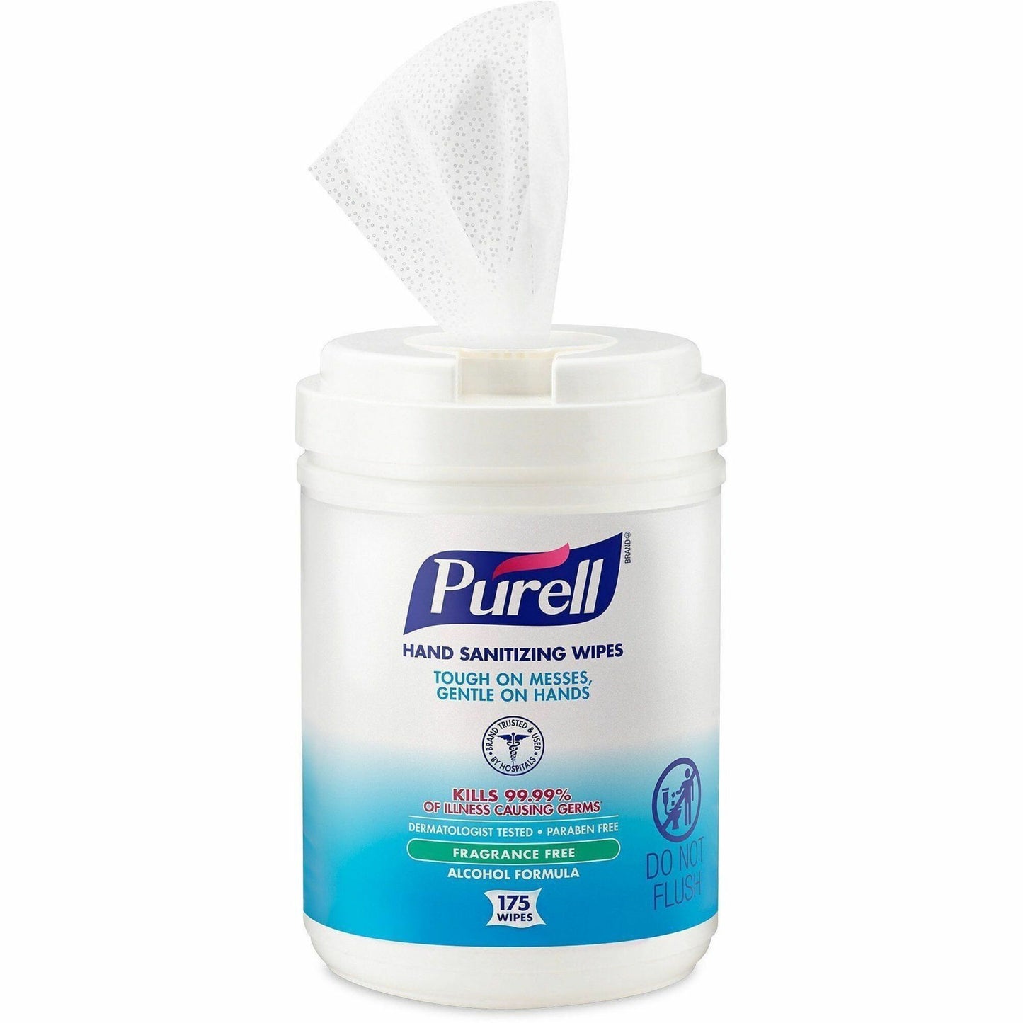 PURELL Alcohol Hand Sanitizing Wipes, 6" x 7", 175/Tub, (GOJ903106EA)