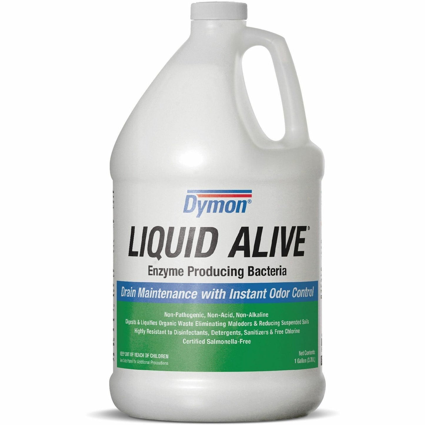 Dymon LIQUID ALIVE Enzyme Producing Bacteria, 128 fl oz, 7.7 pH, Natural Scent, 4/Carton (ITW23301)