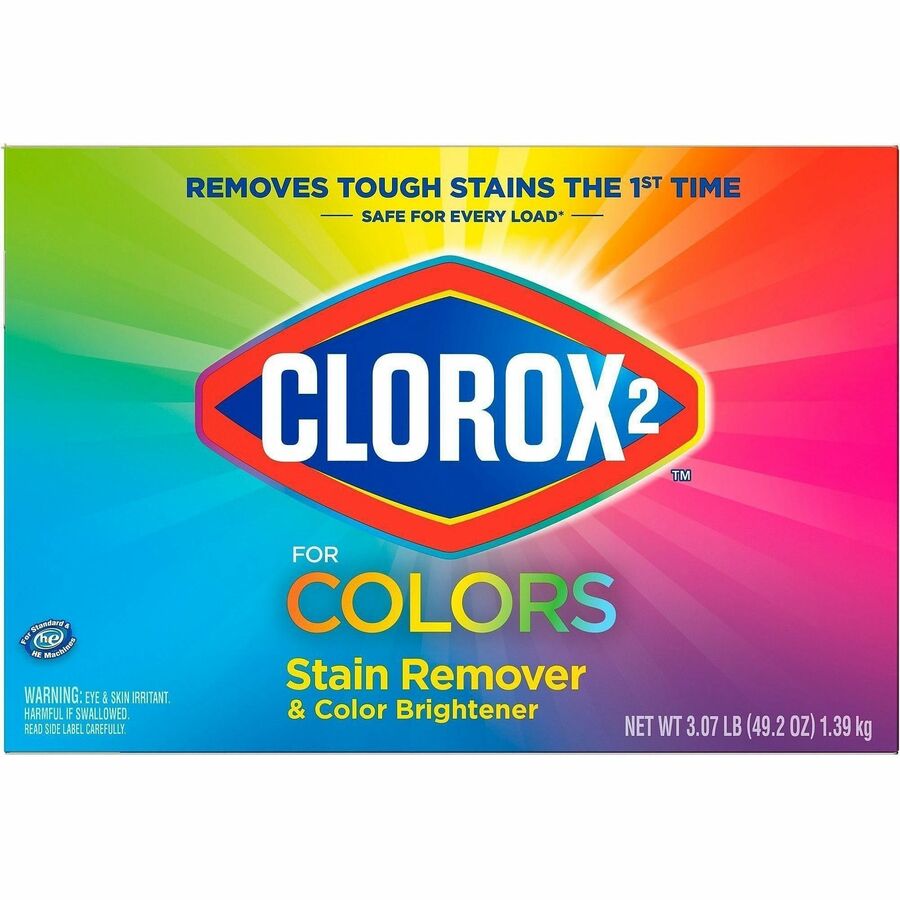 Clorox Colors Stain Remover and Color Brightener Powder, 49.20 oz (CLO03098)