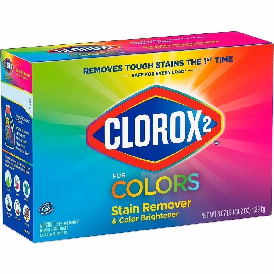 Clorox Colors Stain Remover and Color Brightener Powder, 49.20 oz (CLO03098)
