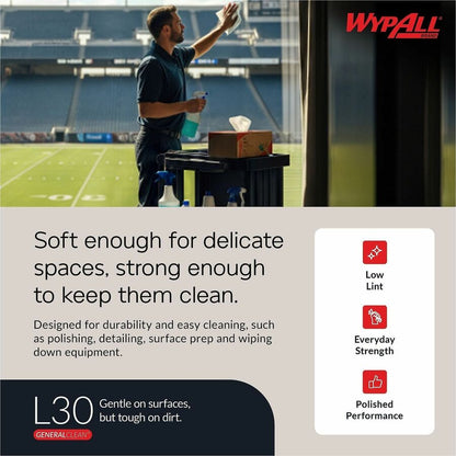 Wypall GeneralClean L30 Heavy Cleaning Towels, 70 Sheets/Roll (KCC05843EA)