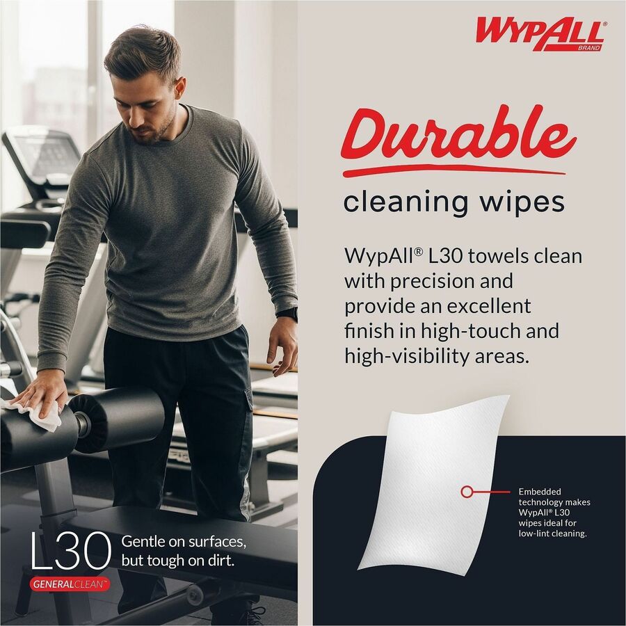 Wypall GeneralClean L30 Heavy Cleaning Towels, 70 Sheets/Roll (KCC05843EA)