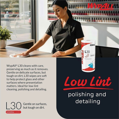 Wypall GeneralClean L30 Heavy Cleaning Towels, 70 Sheets/Roll (KCC05843EA)