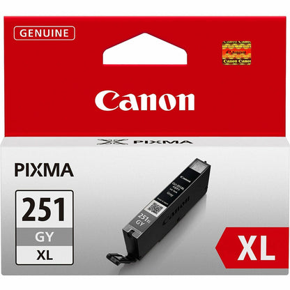 Canon CLI251XLGY Original Inkjet Ink Cartridge, Gray, Inkjet, Gray (CNMCLI251XLGY)