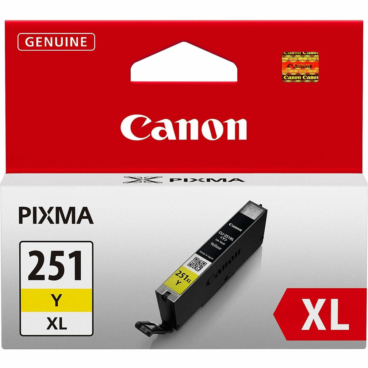 Canon CLI251XLY Original Inkjet Ink Cartridge, Yellow, Inkjet, Yellow (CNMCLI251XLY)