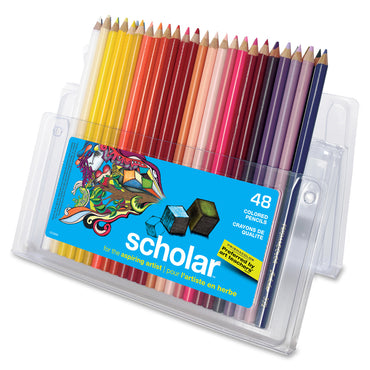 Prismacolor Scholar Colored Pencils, Assorted Lead, Assorted Wood Barrel, 48/Pack (SAN92807)