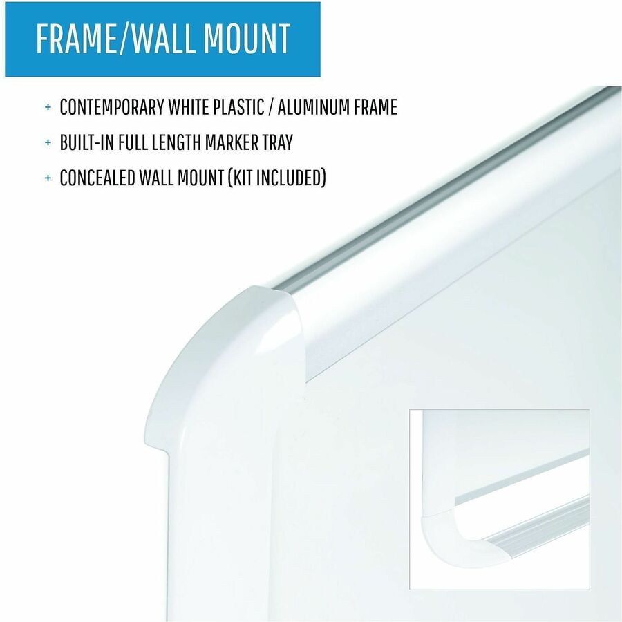 MasterVision White Series Dry Erase Board, 94.5" x 47.2" (BVCMVI210205)