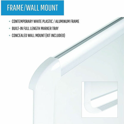 MasterVision White Series Dry Erase Board, 94.5" x 47.2" (BVCMVI210205)