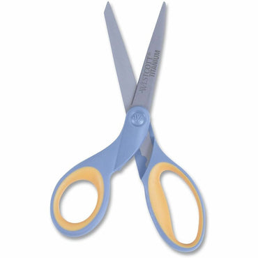Westcott 8" Titanium Bonded Lefty Str Handle Scissors, 8" Overall Length, Straight-left, Stainless Steel (ACM15917)