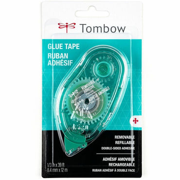 Tombow Mono Removable Adhesive Applicator, 13.12 yd Length x 0.33", Clear (TOM62108)