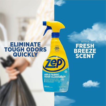 Zep Air and Fabric Odor Eliminator, 32 fl oz, 12/Carton (ZPEZUAIR32)