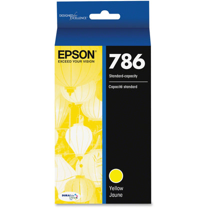 Epson DURABrite Ultra 786 Original Inkjet Ink Cartridge, Yellow (EPST786420S)