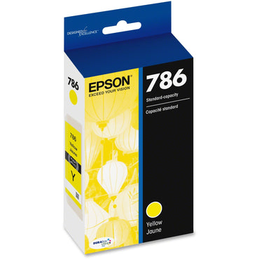 Epson DURABrite Ultra 786 Original Inkjet Ink Cartridge, Yellow (EPST786420S)