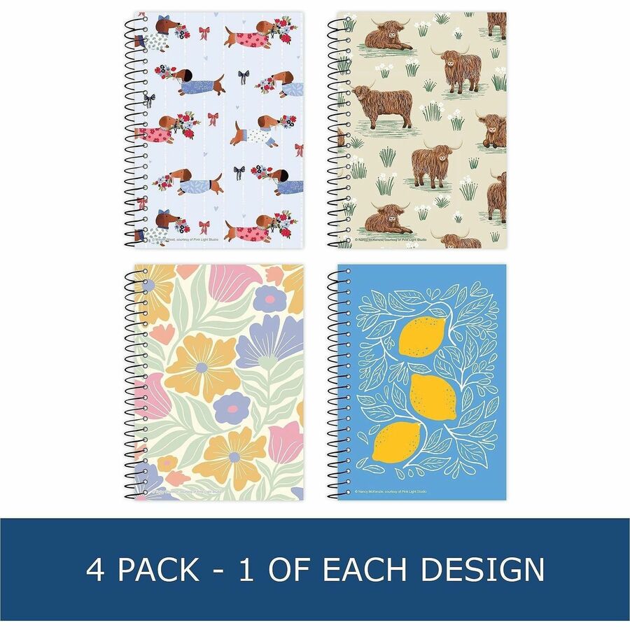 Roaring Spring Lifenotes Wirebound Notebook, 80 Sheets, 160 Pages, 5" x 7", White Paper (ROA12531)