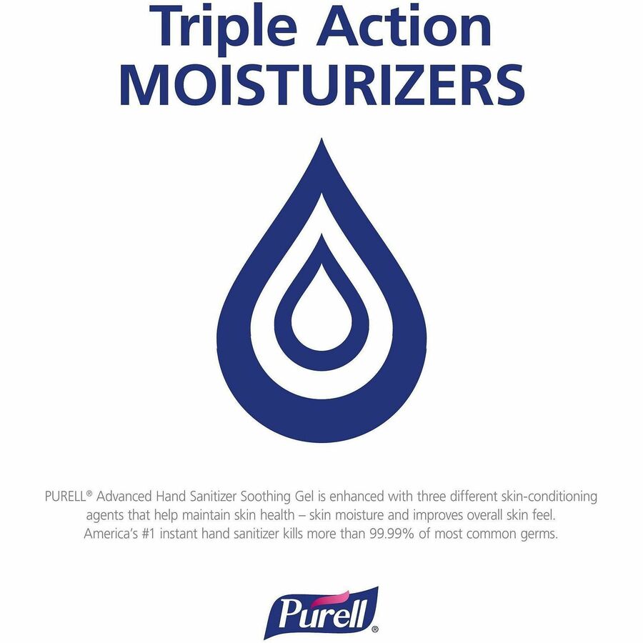 PURELL Hand Sanitizer Gel, 12 fl oz, Pump Bottle Dispenser, 12/Carton (GOJ363912CT)