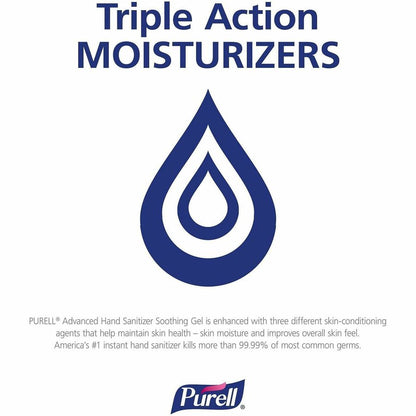 PURELL Hand Sanitizer Gel, 12 fl oz, Pump Bottle Dispenser, 12/Carton (GOJ363912CT)