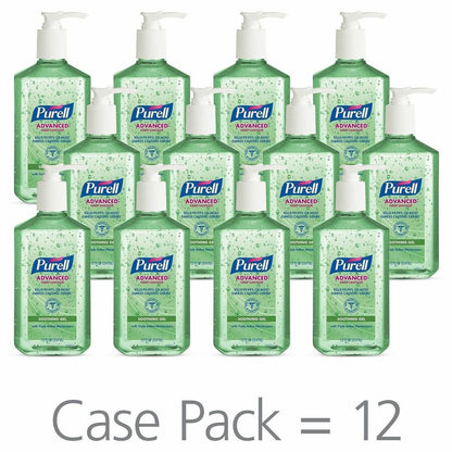 PURELL Hand Sanitizer Gel, 12 fl oz, Pump Bottle Dispenser, 12/Carton (GOJ363912CT)