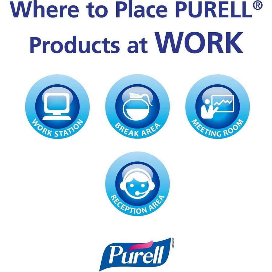 PURELL Hand Sanitizer Gel, 12 fl oz, Pump Bottle Dispenser, 12/Carton (GOJ363912CT)