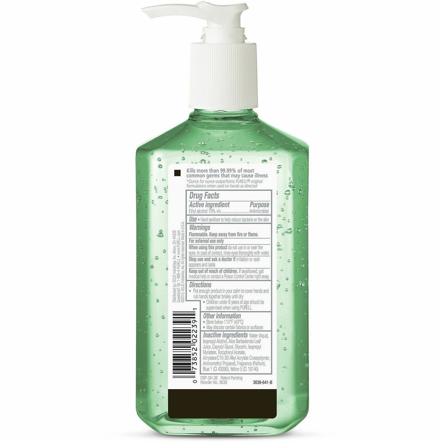 PURELL Hand Sanitizer Gel, 12 fl oz, Pump Bottle Dispenser, 12/Carton (GOJ363912CT)