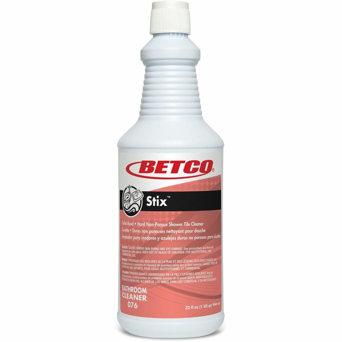 Betco Stix Toilet Bowl Cleaner, 32 oz, Cherry Almond Scent, 12/Carton (BET0761200)