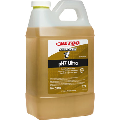 Betco FastDraw 1 pH7 Ultra Floor Cleaner, 67.6 fl oz, Lemon Scent (BET1784700)