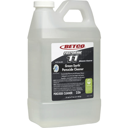 Betco Green Earth FastDraw 11 Peroxide Cleaner, 67.6 fl oz, Citrus Scent (BET3364700)