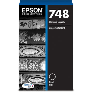Epson DURABrite Pro 748 Original Standard Yield Inkjet Ink Cartridge, Black, 2500 Pages (EPST748120)