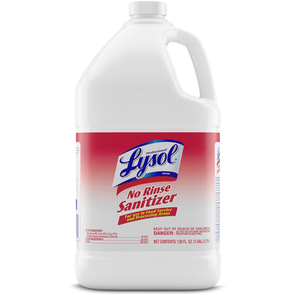 Professional Lysol No Rinse Sanitizer, Concentrate, 128 fl oz (RAC74389)