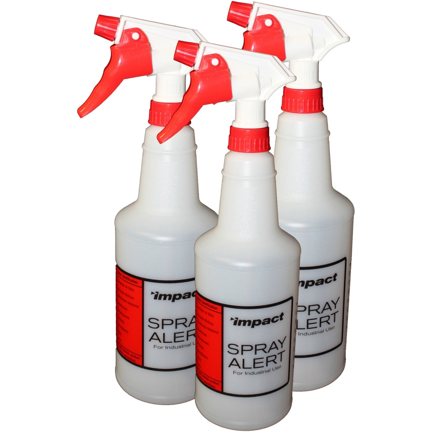 Spray Alert Spray Bottle, Leak Proof, 10.6" x 4.5" Width, White, 3/Pack (IMP5024SSPK)
