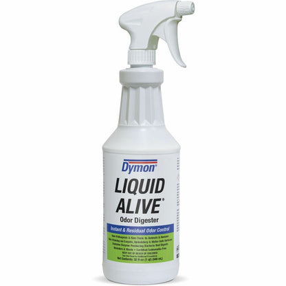Dymon Liquid Alive Instant Odor Digester, 32 fl oz, 12/Carton (ITW33632CT)