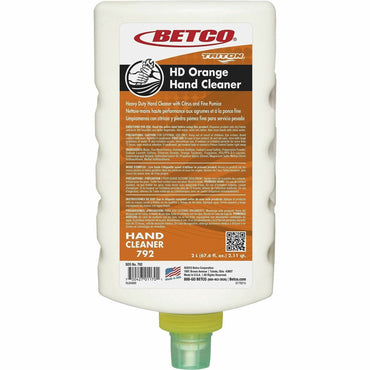 Betco Triton HD Orange Hand Cleaner Refill, Citrus Scent, 2.11 quart, 6/Carton (BET7926200)