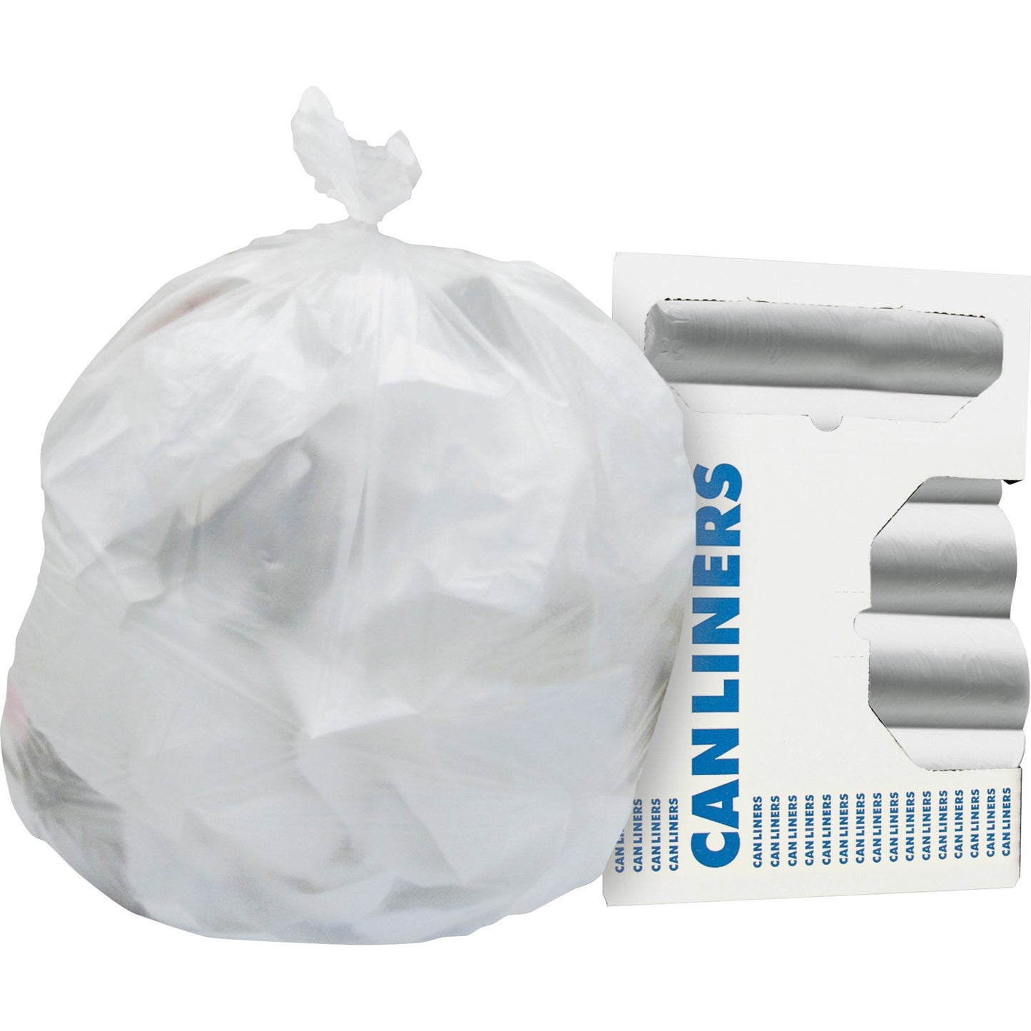 Heritage Value Line Can Liners, 56 gal Capacity, 46" x 43" x 19 mil Thickness, 150/Box, Natural (HERV8646ENR01)