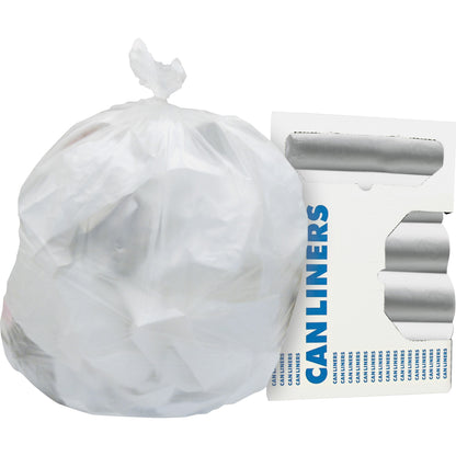 Heritage Value Line Can Liners, 56 gal Capacity, 46" x 43" x 19 mil Thickness, 150/Box, Natural (HERV8646ENR01)