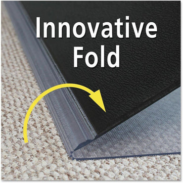 ES ROBBINS Sit-or-Stand Dual-purpose Mat, 53" x 45", Rectangular, Clear, Black (ESR184603)