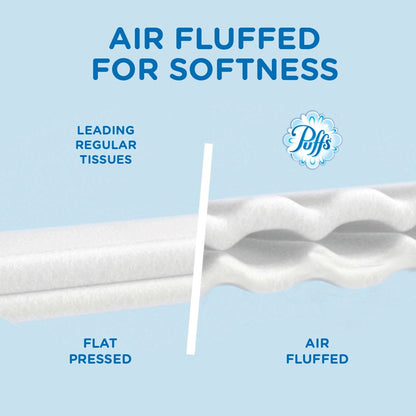 Puffs Basic Facial Tissues, 2 Ply, 8.40" x 8.20", Assorted, 180/Box (PGC87615)