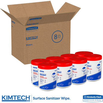 KIMTECH Prep Surface Sanitizer Wipes, 30/Tub, 8/Carton (KCC58040CT)