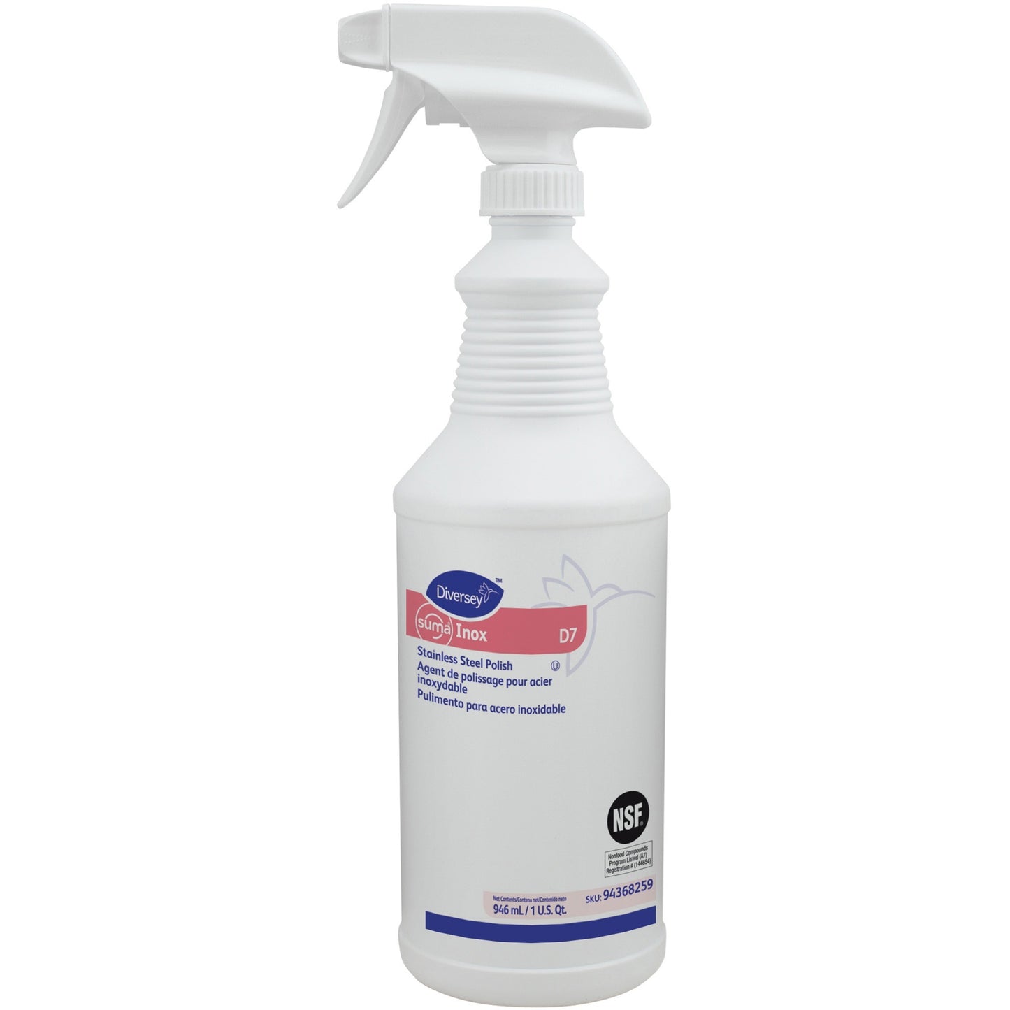 Diversey Suma Inox Stainless Steel Polish, Ready-To-Use, 32 fl oz (1 quart) (DVO94368259EA)