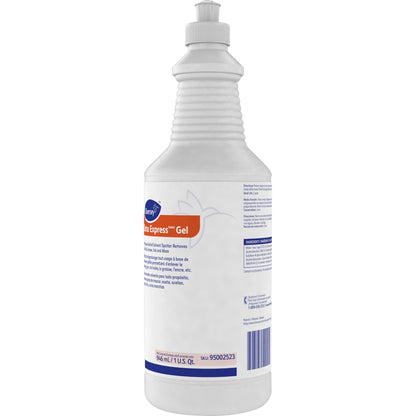 Diversey Citrus Express Gel Solvent Spottert, 32 fl oz (1 quart), Citrus Scent (DVO95002523EA)