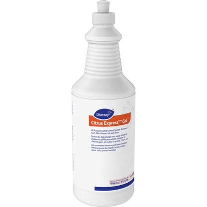 Diversey Citrus Express Gel Solvent Spottert, 32 fl oz (1 quart), Citrus Scent (DVO95002523EA)