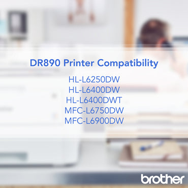 Brother DR890 Drum Unit, 50,000 Page-Yield, Black (BRTDR890)