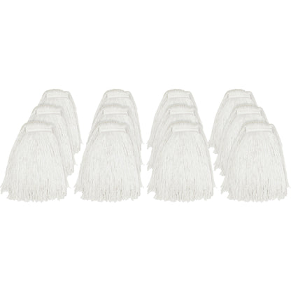 Genuine Joe Cut End Mophead, Rayon, 12/Carton (GJON20RAYCT)