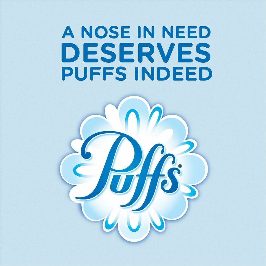 Puffs Basic Facial Tissues, 2 Ply, AssortedBox, 180/Box, 8/Carton (PGC87615CT)