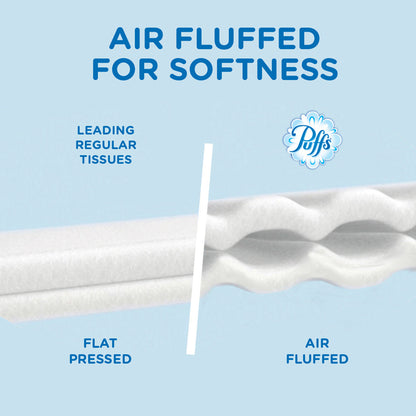 Puffs Basic Facial Tissues, 2 Ply, AssortedBox, 180/Box, 8/Carton (PGC87615CT)
