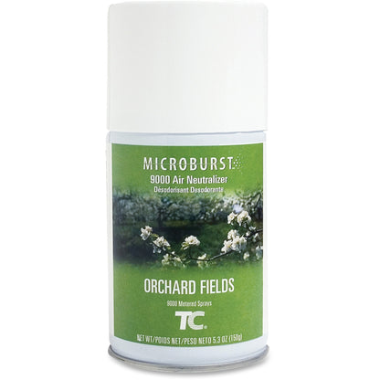 Rubbermaid Commercial Microburst 9000 Orchard Fields Air Spray, Orchard Fields, 4/Carton (RCP4012451)