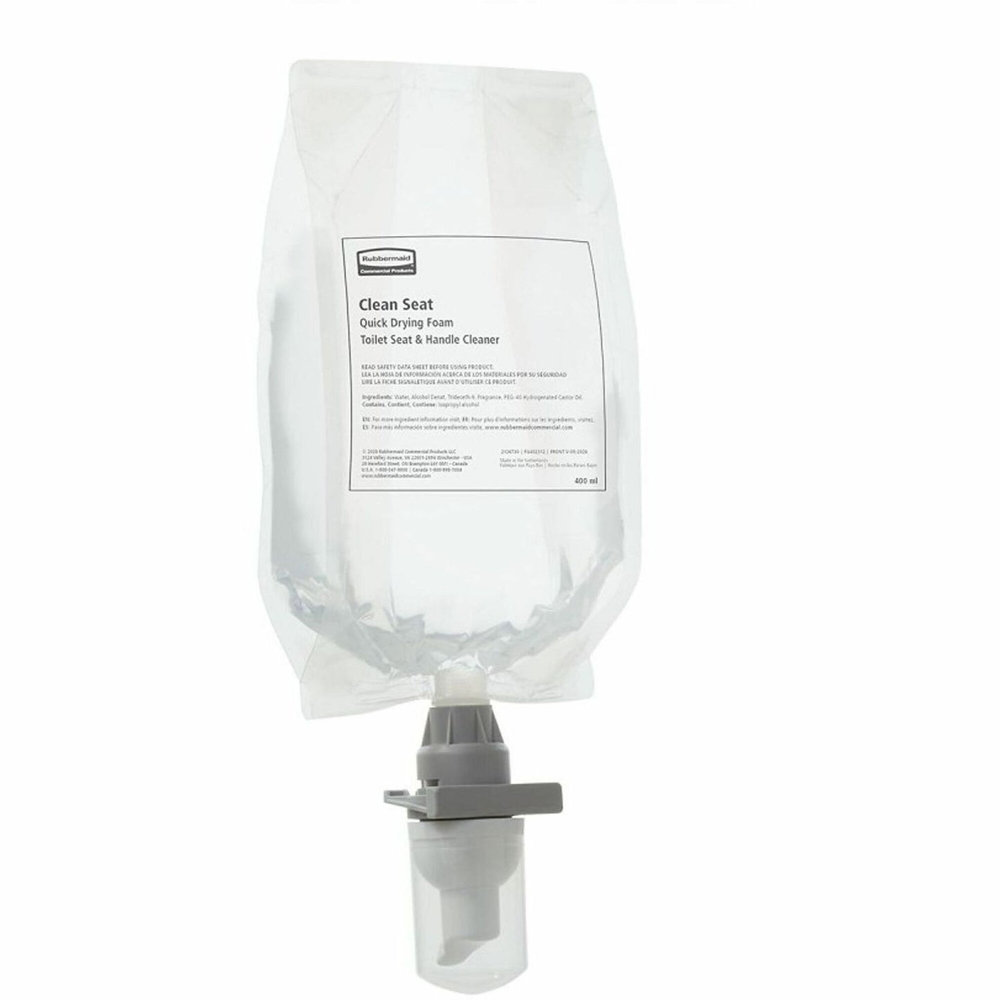 Rubbermaid Commercial TC Clean Seat Foam Dispnsr Refill, 13.5 fl oz (RCP402312EA)